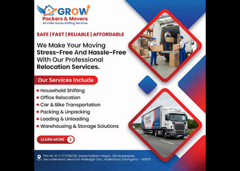 Grow-packers-and-movers-Packers-and-movers-Kondapur-hyderabad-Telangana